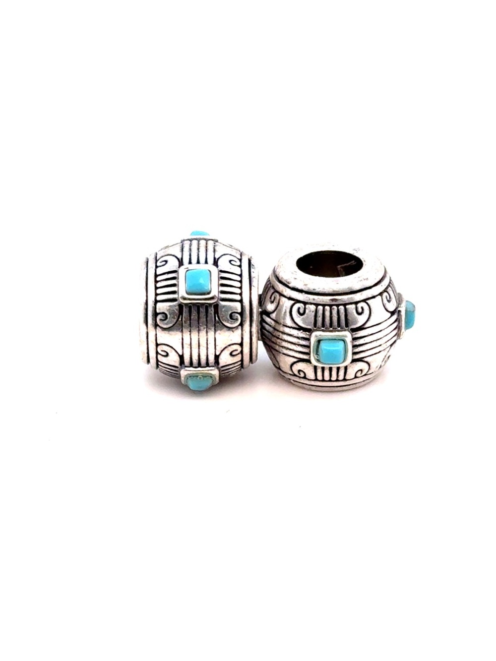 2 Brighton Indie Beads With Turquoise Accents